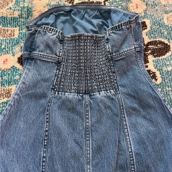 Pilcro by Anthropologie Blue Denim Midi Dress Size Medium - Picture 9 of 9
